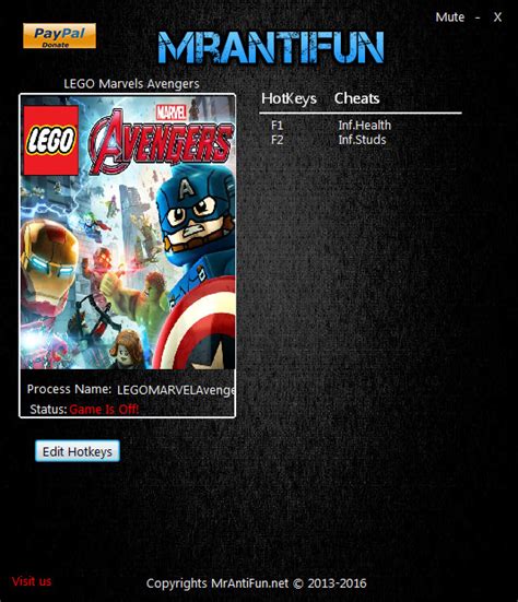 LEGO Marvel's Avengers Trainer +2 v1.00 MrAntiFun - download cheats ...