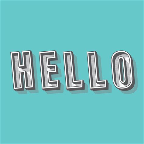 Hello text style by Dixita Gelani on Dribbble