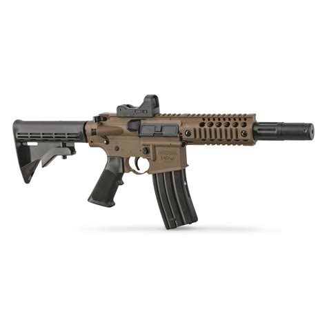 Crosman Bushmaster MPW Full Auto CO2 BB Gun, .177 Caliber - 710384, Air ...