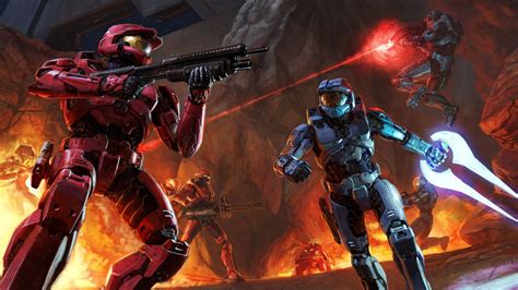 Halo Red vs Blue Wallpaper - WallpaperSafari