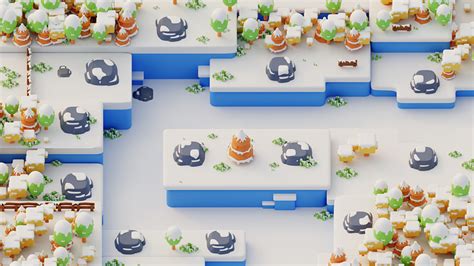 3D Game Map for Tower Defense by Taufik dwi for Kotte Studio on Dribbble