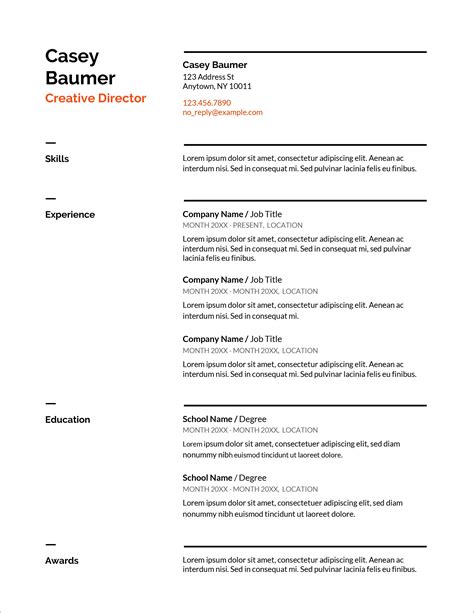 Word document free resume templates - serreyellow