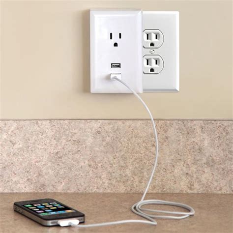 The Plug-in USB Wall Outlet | Gadgetsin