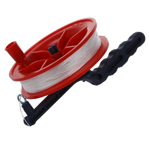 100M Twisted String Line Outdoor Kite Tool Ballbearing Plastic Red ...