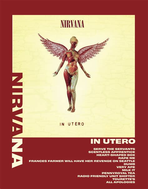 In Utero Nirvana 8 X 10 Album Poster - Etsy