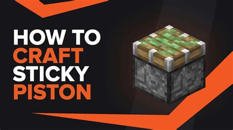 How To Make Sticky Piston In Minecraft