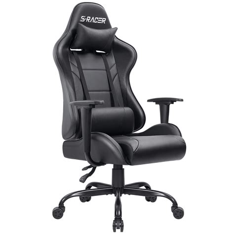 Walnew Gaming Chair in Home Office PU Leather Reclining Gaming Chair ...