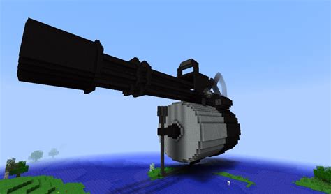 Minecraft MiniGun. Minecraft Map