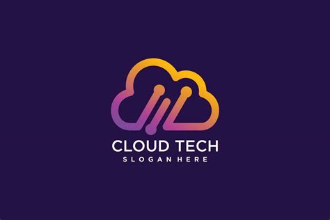 Cloud logo design with modern creative concept idea 25403236 Vector Art ...