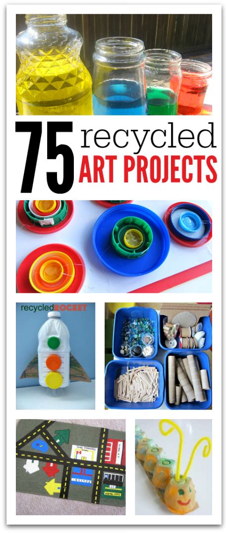 75 Recycled Art Projects For Kids - No Time For Flash Cards