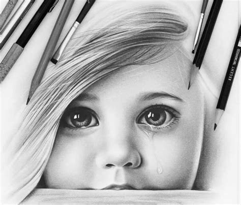 Child face drawing by Charles Laveso | No. 1313