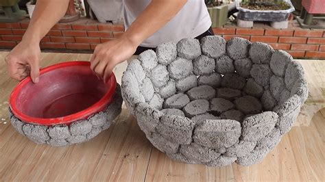 Project Large Pots Make Of Cement and Styrofoam | Simple Easy To Make ...