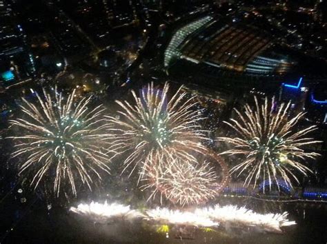 Met Police tweets aerial shots of the London fireworks - ITV News