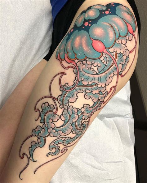 Jellyfish on Girl's Hip