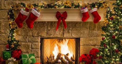 Christmas Fireplace HD Wallpapers - Wallpaper Cave