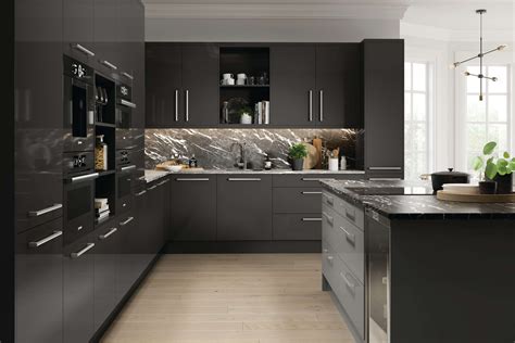 Firbeck Supergloss Dust Grey Kitchen Door | Elegant and Modern | High ...