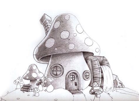 Tổng hợp 50+ mushroom house drawing cute tiên chibi xinh đẹp