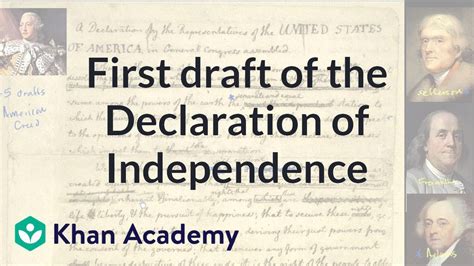 First draft of the Declaration of Independence | US History | Khan ...