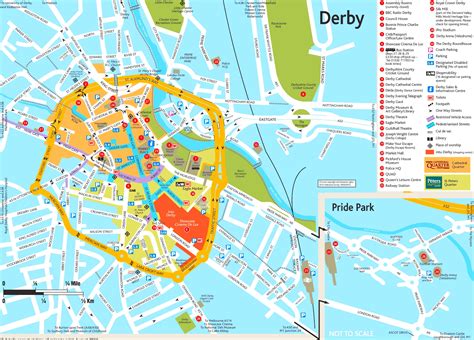 Derby tourist map