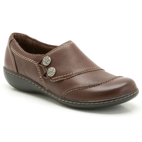 Clarks Ladies Embrace Charm Brown Leather Casual Shoe| Marshall Shoes