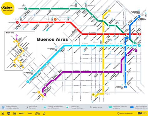 Buenos Aires metro map - Ontheworldmap.com