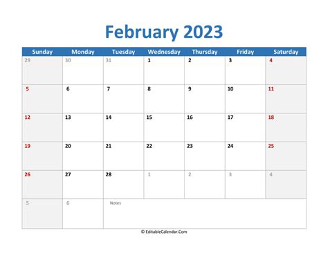 February 2023 Calendar In Word – Get Calender 2023 Update