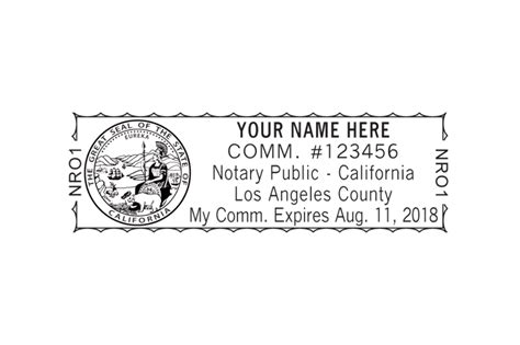 Custom California Notary Stamp » Notary.net