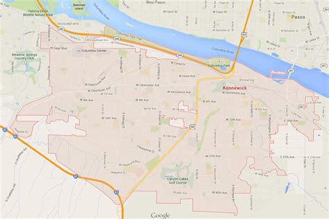 Kennewick, Washington Map