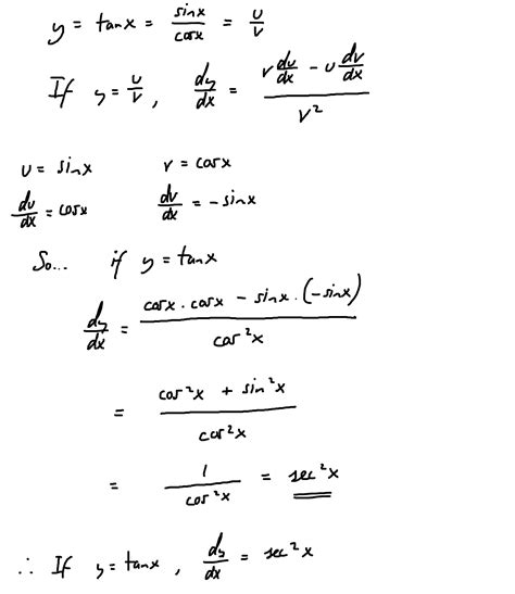 tanx derivative... | Answers, Formula