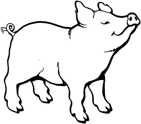 Free Clip Art Black And White Pig, Download Free Clip Art Black And ...