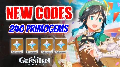 240 PRIMOGEMS! NEW GENSHIN IMPACT REDEEM CODES 2021 | GENSHIN IMPACT ...