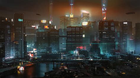 Cyberpunk Skyline