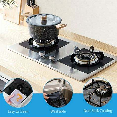 Kitchen + Home Stove Top Liners Nonstick Heavy Duty Reusable Stove Top ...