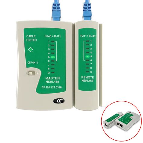 Network Cable Tester RJ45 RJ11 RJ12 CAT5 UTP LAN Cable Tester Detector ...