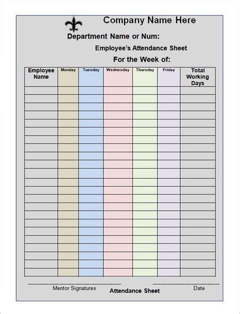 Employee Attendance Register Pdf Sf2 Download Deped Excel Sheet | Sheet ...