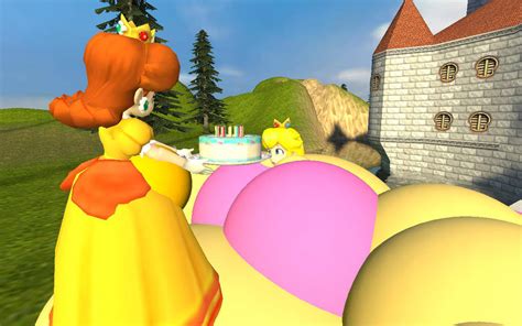 Chubby Daisy feeding large Peach by Writerman674 on DeviantArt