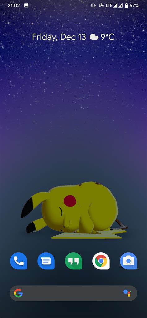 Pikachu sleeping in the new wallpaper is the cutest thing I have ever ...