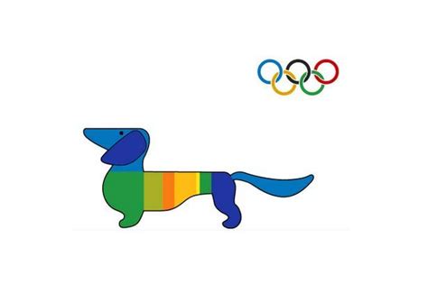 Waldi The Dachshund Olympic logo | Olympic mascots, Olympic logo, Mascot