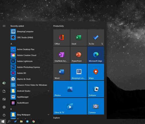 A Closer Look At Windows 10's Brand-New Start Menu - Privacy Ninja