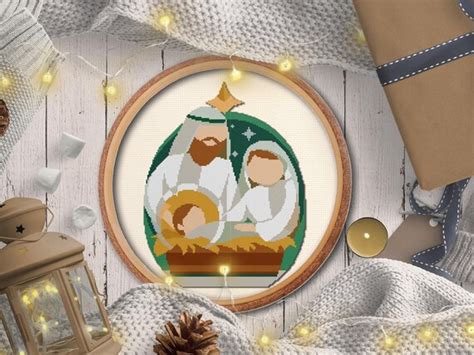 Nativity Scene Cross Stitch Pattern Christmas Eve Pattern | Etsy