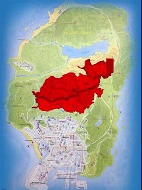 Gta 5 Map Compared To Red Dead Redemption