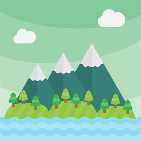 Mountain Vector Landscape 81947 Vector Art at Vecteezy