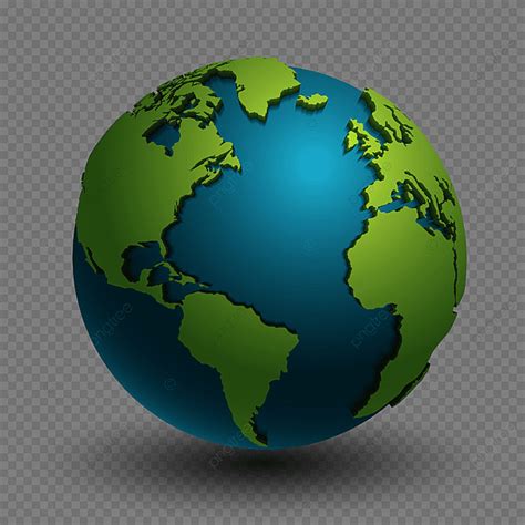 3d World Map Vector PNG Images, Modern 3d World Map Concept Isolated On ...