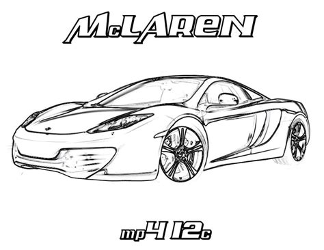 Mclaren 650s Coloring Pages Coloring Pages