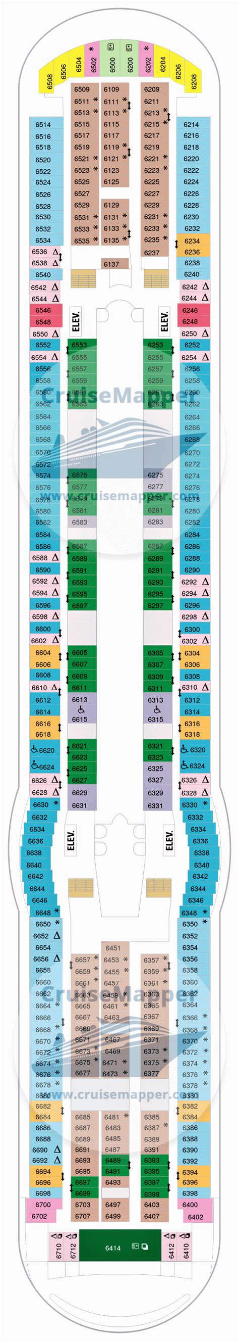 Liberty Of The Seas deck 6 plan | CruiseMapper