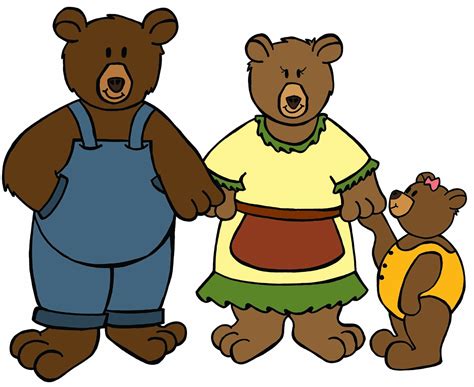 Goldilocks And The Three Bears Clip Art - ClipArt Best