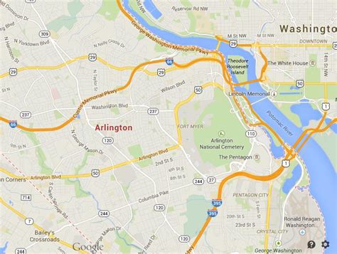 Map of Arlington