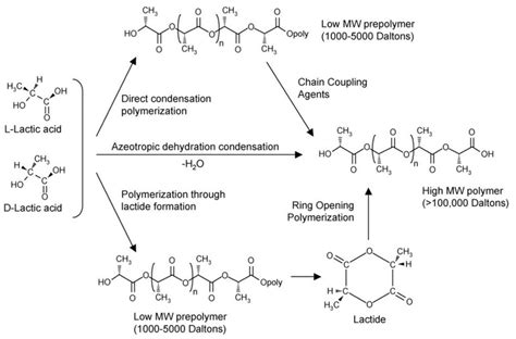 Synthesis of polylactic acid (PLA) from l-and d-lactic acids [28 ...