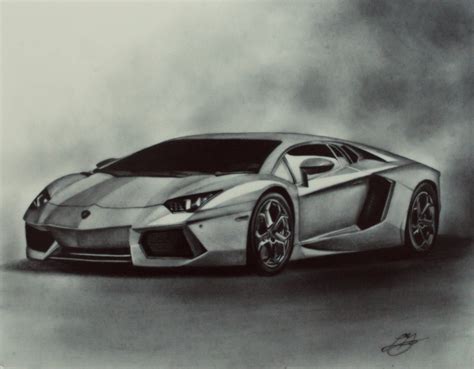 Tonal Drawing of a lamborghini | Car drawings, Car drawing pencil, Car ...