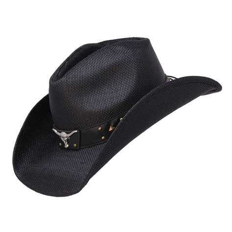 Black Bull Cowboy Hat | Cowboy hat styles, Mens cowboy hats, Cowboy hats